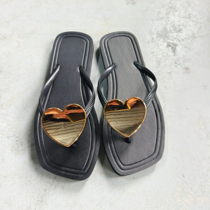 2025 Cross-Border Hot-Selling Women's Flip-Flops for Outdoor Wear, Bathing, Beach, Seaside, Casual, Simple, Solid Color, Clip-Toe Girls' Slippers