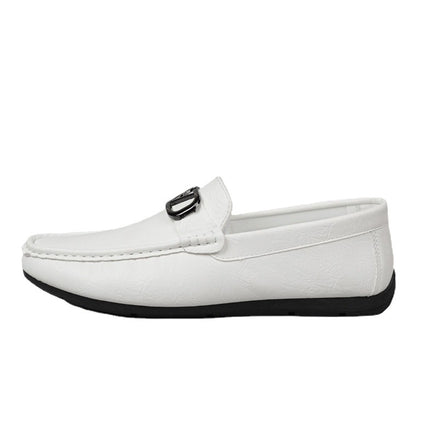 Doug shoes men's 2022 new autumn lazy men's casual Lefu leather shoes Business feet light a generation of hair