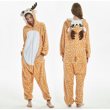 Mixed batch autumn and winter flannel adult cartoon conjoined animal pajamas kabi beast home clothes toilet thickened wholesale