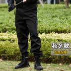 Autumn and winter training pants (black) / 160/S