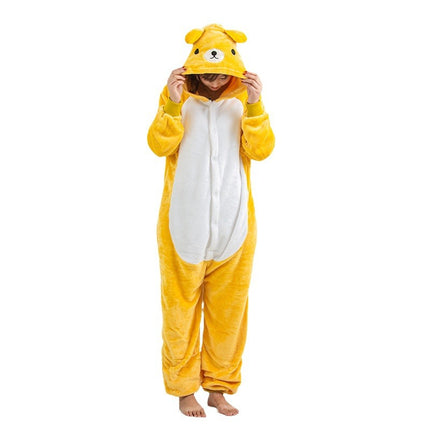 Mixed batch autumn and winter flannel adult cartoon conjoined animal pajamas kabi beast home clothes toilet thickened wholesale