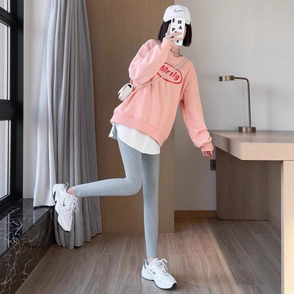 Autumn and Winter Base Layer Magic Butt-Covering Curtain Inner Layering Skirt with Fake Hem for Women, White Half Skirt
