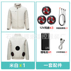 Off-white +12v-3 fan +12v battery / 2XL/3XL