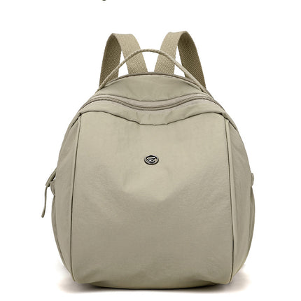 Cross-border Women's Backpack 2025 Spring New Leisure Travel Backpack Lightweight Simple Nylon Portable Student Bag