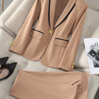 8875 khaki jacket + trousers polyester fiber 83% viscose fiber 15% spandex 2% / 4 XL