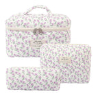 purple peacock flower / Pencil bag 19*8*6cm