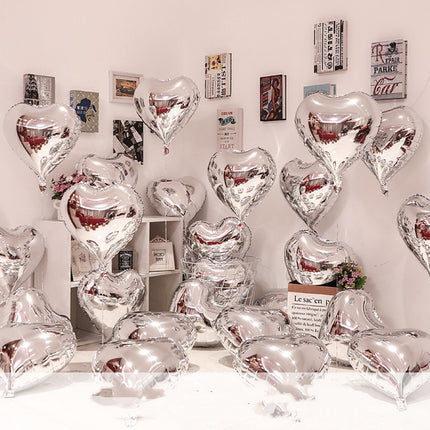 18inch Love Light Board Aluminum Film Balloon Wedding Room Decoration Valentine's Day Party Floating Love Balloon Wholesale