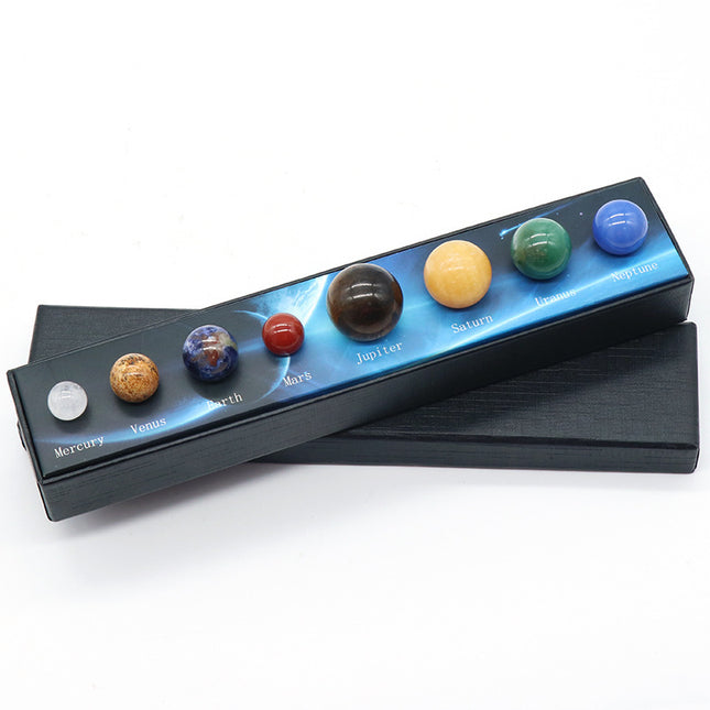 Natural Stone Eight Planets Universe Galaxy Solar System Interstellar Planet Science Planet suit Education Cognitive Ornaments