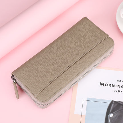 Accordion Card Holder Coin Purse Large Capacity Clutch Anti-Theft First Layer Cowhide Multi-Functional Japanese-Style Card Slot