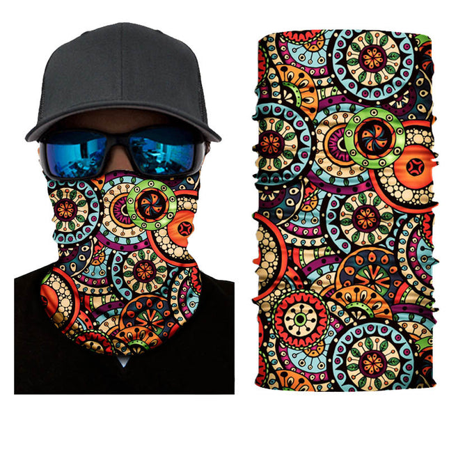 Xunhui Pattern Printing Series Seamless Magic Headscarf Windproof and Sunproof Cycling Mask Sports Neck Scarf Camouflage