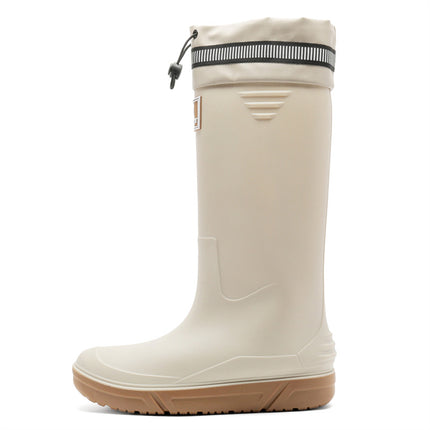 Cross-Border High-Top Rain Boots for Men, Non-Slip Waterproof Rain Boots for Work, Wear-Resistant Rubber Shoes, Kitchen Car Wash Mouth Shoes