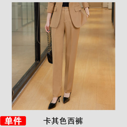 In-Stock High-Quality Autumn and Winter New Style Suit Set for Women, Professional Attire for Front Desk Managers, White-Collar Interview Workwear, Formal Wear