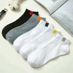 044 black and white gray socks imitation label / Naked socks