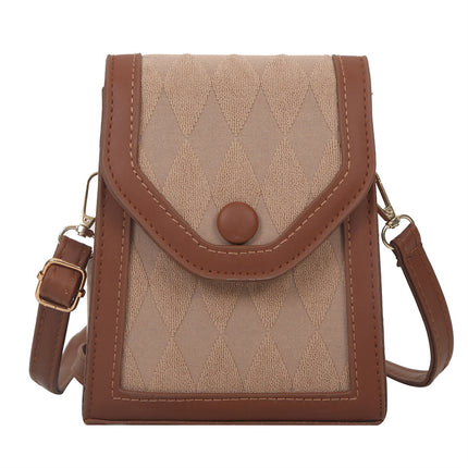 Mobile Phone Bag for Women 2024 New Cross-Border Niche Mini Retro Versatile Shoulder Crossbody Lipstick Bag Portable