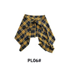 Blue and yellow grid / One size fits all
