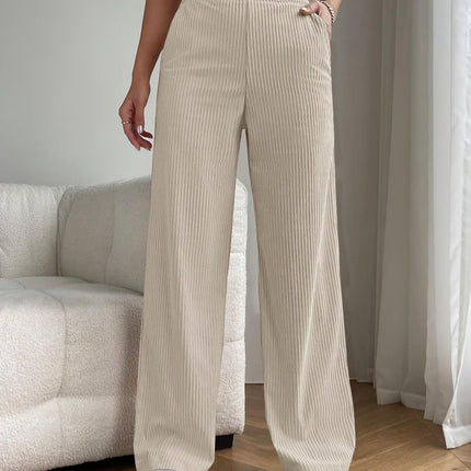 2025 New Women's Trousers Cross-border Spring and Autumn High Waist Loose Wide Leg Pants Drain All-match Casual Straight Pants