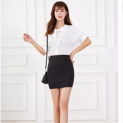 Cross-border Korean-style Women's Base Skirt Light Mature Pure Style Slim Slim-fit Stretch Hip Skirt Summer Skirt