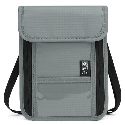 Factory Direct in stock Anti-RFID Passport ID Bag Mobile Phone Radiation Electromagnetic Shielding Bag Anti-theft Oxford Cloth Chest Bag