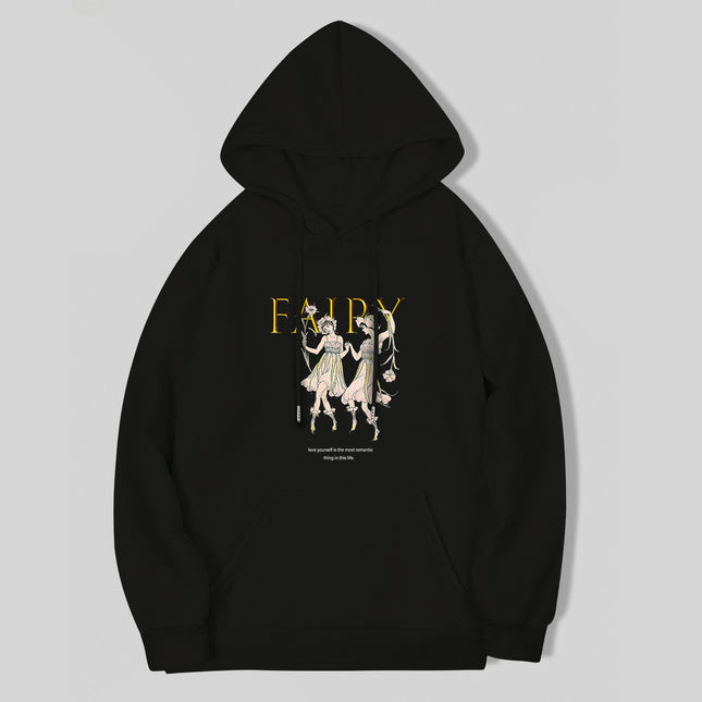 Fashion Joker Hoodie College Style Alphabet Print
