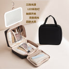Quadruple storage hook bag/27*11*24cm / Rum black/2000 mah led mirror
