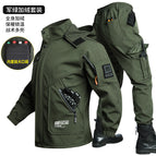 Waterproof fleece jacket military green / 185 (suitable for 80-90kg )