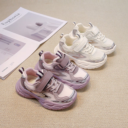 Girls' Sneakers 2026 New Spring and Autumn Children's Shoes Mesh Breathable Dad Shoes Summer Style Boys' Mesh Shoes