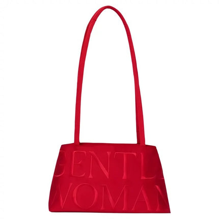 Thai Trendy Cross-Border Niche Design Satin Letter Embroidery Magnetic Buckle Handbag Versatile Crossbody Bag