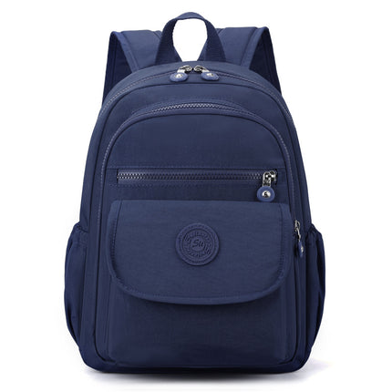 2025 New Simple Casual Women's Korean Style Solid Color Backpack Fashionable Large Capacity Backpack Women's Travel Bag
