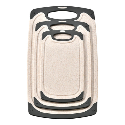 Cross-border wheat straw cutting board kitchen multifunctional double-sided cutting board cutting board chopping board 3 suit food supplement board