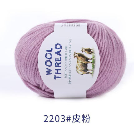 Cross-Border Wholesale Merino Wool Thread Handmade Stick Needle Hand Knitted Sweater Wool Pants Jacket Hat Scarf Shawl Thread