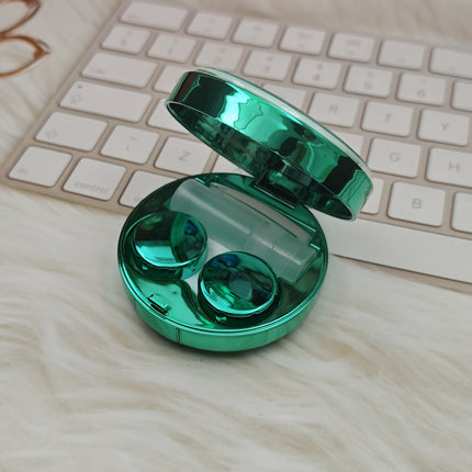 Simple constellation quicksand contact lens case contact lens storage box round companion box coated double box wholesale