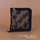 Lace heart a8 black binder
