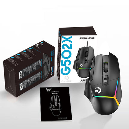 Value Explosions G502X E-sports Game Mouse Wired Macro RGB Internet Cafe usb Press Gun Macro Definition Eat Chicken cf