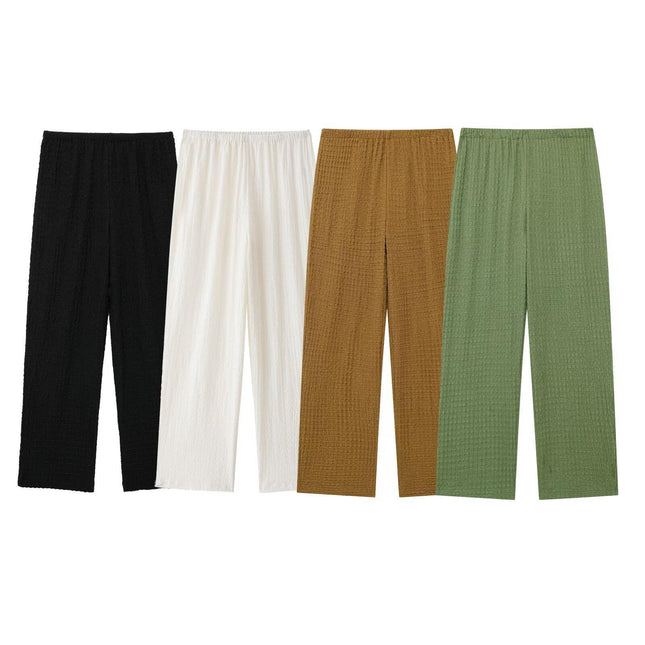 Foreign trade cross-border supply wholesale European and American wind texture hanging neck collar jacket 5039492 texture pants 5039347