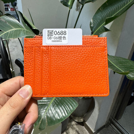 Double-sided Driver's License Multi-card Slot Genuine Leather Zipper Card Bag Top Layer Cowhide Men's Thickened Light Luxury Women's Small Coin Purse Case