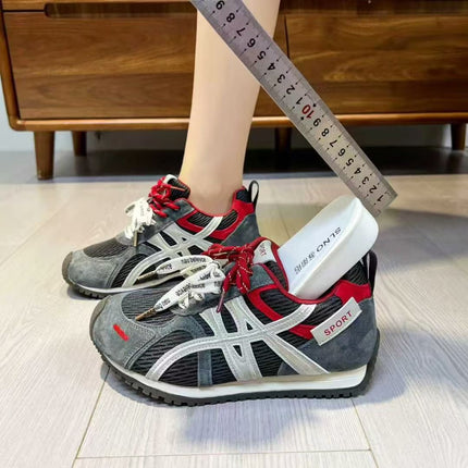 Genuine Leather German Training Shoes for Women 2025 New Model, Height-Increasing, Lightweight, Versatile Retro Running Sneakers