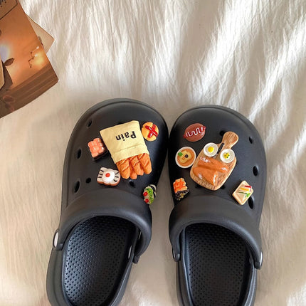Trendy Thick-Soled Eva Clogs for Girls, Summer 2026 Outdoor Wear, Non-Slip, Odor-Resistant, Ultra-Comfortable Beach Shoes