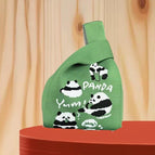 Five pandas green