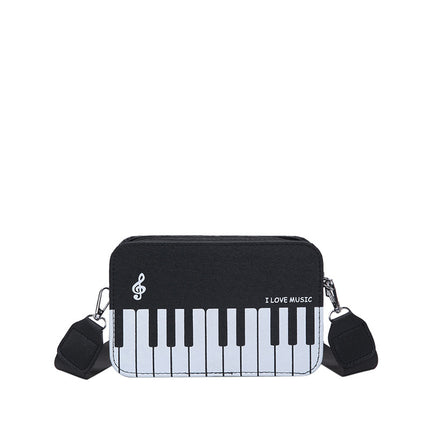 Bags Cross-Border Wholesale Personalized Piano Bags for Women 2026 New Korean Style Fashion Color-Blocking Single Shoulder Crossbody Small Square Bag