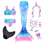 245 [three-piece set] + jewelry + hairband + 306 flippers + purple bag / 110