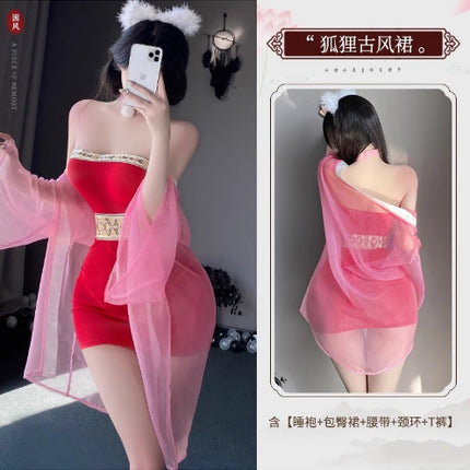 Ancient Style Han Dynasty Sexy Intimates 2025 New Sexy Pajamas Dancer Uniform Passionate Bed Shame Date Collection