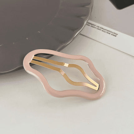 Hair Accessory Hairpin Trendy Upgraded Cloud-Shaped Hollow Hair Clip for Stray Hair Bb Clip for Bangs and Side Hair, Elegant Style