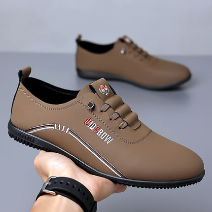 Summer Leather Shoes Soft Leather Men's Shoes Soft Sole Men's Business Casual Shoes One Pedal Lightweight Bean Shoes Board Shoes