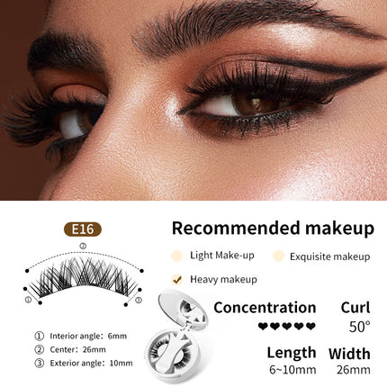 [Amazon Hot Selling Magnetic Eyelash Style] One-piece Storage Box European and American Natural Thick Portable Glue-free Eyelash