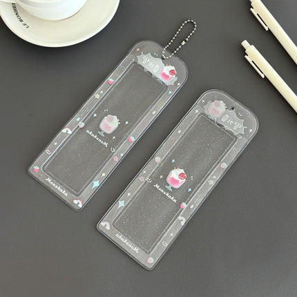 Original Summer Dessert Four-Frame Card Holder Idol Small Card Life Four-Frame Glitter Card Holder Star-Chasing Storage Card Holder