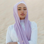 Lavender Purple #17 / 180*70cm (Pearl chiffon)
