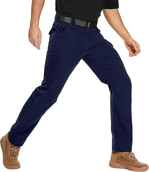 Cross-Border Men's Outdoor Overalls, Multifunctional Tactical Pants with Pockets, Light and Wear-Resistant Men's Pants, Tear-Resistant and Wear-Resistant, Long