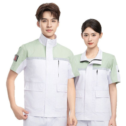 Summer Anti-Static Work Clothes Petrochina Refueling Employee Uniforms Petrochina China Energy Gas Station Thin Work Clothes