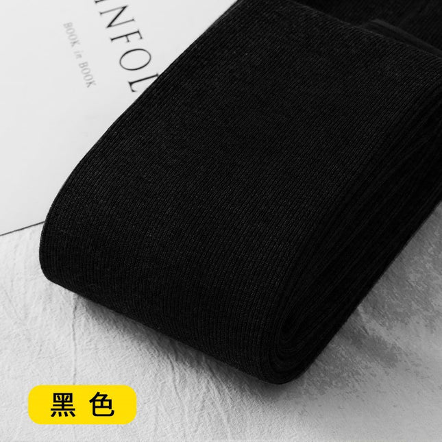 Autumn and Winter Vertical Stripe Thickened Leggings Outer Wear Foot Warm Pants Autumn Pants fleece-lined Slimming
