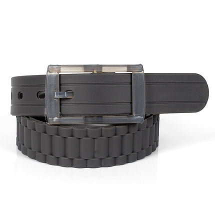 Silicone Belt Candy Color Fashionable Men's and Women's Belt Factory Security Inspection Belt Adjustable One-Piece Drop Shipping Cross-Border